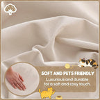 Loiion Velvet Sofa Cover, Ultra Soft Waterproof Non-Slip Couch Cover - Image 3