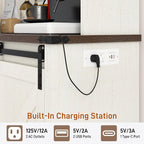 Farmhouse Coffee Bar Cabinet - Image 3