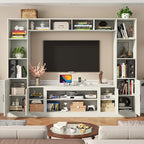 103" TV Stand for TVs up to 75", Wall Unit Multifunctional Entertainment Center - Image 6