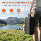 Armless Rocking Camping Chair for Adults, Portable Folding Outdoor Rocker - Image 6