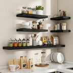 Acovy 55 Inch Floating Shelves, Wooden Shelves - Image 7
