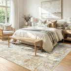 RELEANY Washable Area Rugs 7'x9' Non-Slip Modern Abstract Soft - Image 2