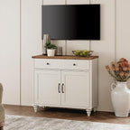WAMPAT 34’‘ White Buffet Cabinet - Image 7