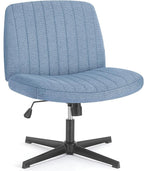 OLIXIS Criss Cross Legged Chairs Armless No Wheels Wide Seat Height Adjustable by OLIXIS