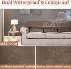 Easy-Going 100% Waterproof Loveseat Couch Cover, Dual Waterproof Sofa Cover - Image 3