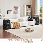 Joaxswe Narrow Night Stand for Small Spaces, Farmhouse Side End Table - Image 3