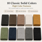Mini Chenille Linen Blend Upholstery Fabric by the Yard, 57 Inch Wide Soft - Image 4
