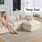 Modular Cloud Couch Sectional, Boneless Sofa - Image 5