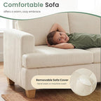 YOUDENOVA 2 Piece Set Comfy Sofa Couch, Loveseat Sofa * 2 - Image 4