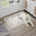 Washable Area Rug 2x3 Entryway Rug: Washable Modern Abstract Soft Thin Rug - Image 2