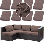 Outdoor Cushion Covers Set, Replacement by SUKAIKEQA