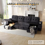 Modular Sectional Sleeper Sofa Bed, Couches - Image 4