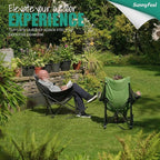 SUNNYFEEL Oversized Rocking Camping Chair 2 Pack, Fully Padded Patio Chair - Image 5