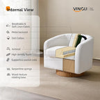 VINGLI 360°Swivel Accent Chairs Set of 2 - Image 7