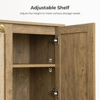SICOTAS Rattan Sideboard Buffet Cabinet - Image 5