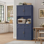 HOSTACK 71“ Tall Kitchen Pantry Storage Cabinet, Modern Kitchen Hutch Bar - Image 2