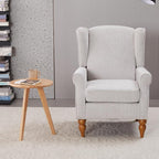 Mid-Century High Wingback Chair Set of 3, Modern Fabric Accent Chair Armchair - Image 7