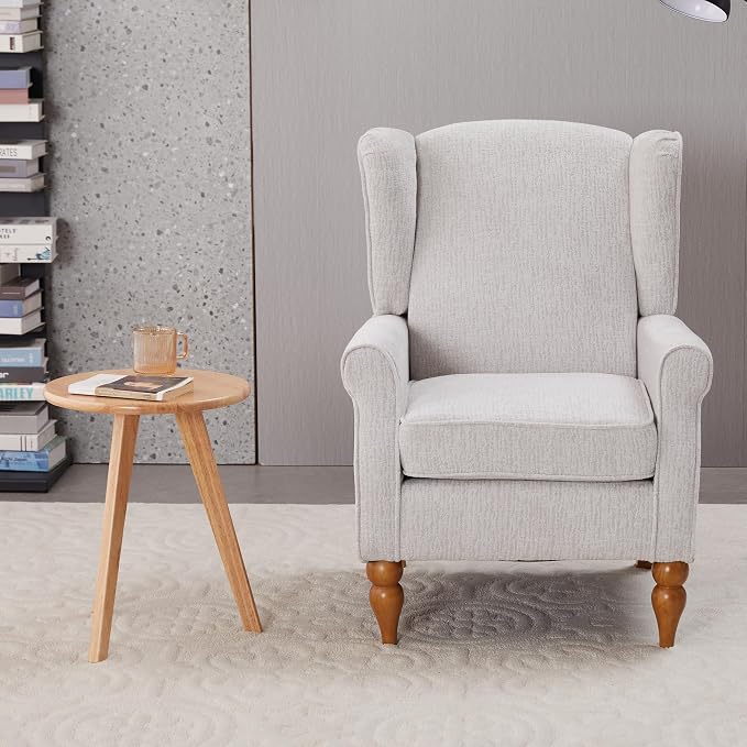 Coffee Table & Armchair Set, High-Back Wingback Chair by KTRolster