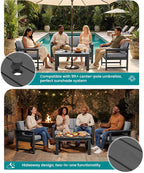 SERWALL HDPE Outdoor Loveseat Couch - Image 3