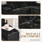 108" L Shaped Boneless Sectional Couches - Image 3