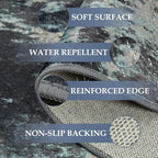 RELEANY Washable Area Rugs 7'x9' Non-Slip Modern Abstract Soft - Image 4