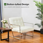 Glitzhome Mid-Century Accent Chairs Set of 2, Modern Living Room Arm Chairs - Image 4
