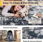 RELEANY Washable Area Rugs 3'x5' Non-Slip Modern Abstract Soft - Image 5