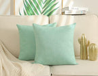 Stellhome Set of 2 Linen Throw Pillow Cover Square Spring Decorative Farmhouse by Stellhome