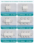 SERWALL HDPE Dining Set for 10 – 2 Tables, 8 Armless + 2 Armchairs. Includes 10 - Image 9