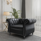 QHITTY 2 Piece Living Room Set, Sectional Chesterfield Sofa Chair Contemporary - Image 7