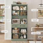 HOSTACK 71“ Tall Kitchen Pantry Storage Cabinet, Modern Kitchen Hutch Bar - Image 6