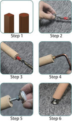HUAYY Furniture Levelers Swivel Feet, Angle Height Adjustable, Heavy Duty - Image 3