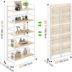 No Assembly Folding Bookshelf, 5 Tiers Collapsible Book Shelf - Image 3