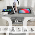FROMJBEST End Tables Living Room Set of 2, Nightstand - Image 6