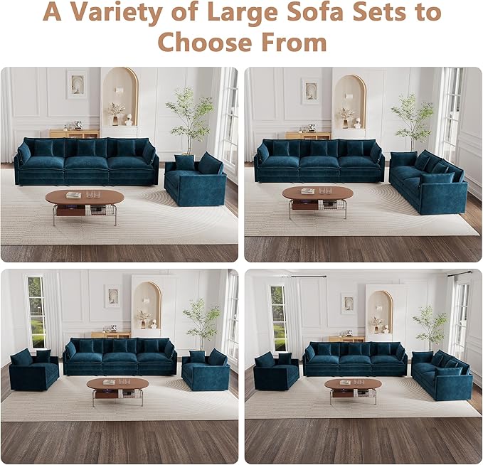 mikibama Modular Sectional Sofa, 76.4 Inch L Shaped Couch Set - Image 7
