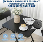 GarveeLife 3 Piece Outdoor Bistro Set, All Metal Patio Table and Chairs Set - Image 7