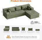 MONVANE 106" Cloud Sectional Couch - Image 3