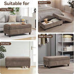 45 Inch Large Storage Ottoman Bench - Image 7
