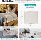 Velvet Couch Arm Covers - Image 3