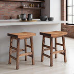 Alaterre Furniture Durango 26-Inch Industrial Wood Counter-Height Stools – Set - Image 2
