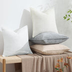 decorUhome Summer Couch Euro Sham Throw Pillow Covers 22x22 Set of 2, - Image 5