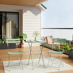 3-Piece Folding Bistro Set, Outdoor Patio Furniture Set - Image 6