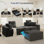 Cloud Modular Sectional Sofa, Comfy Boneless Couch - Image 4