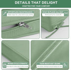 Summsun Outdoor Chair Cushions Set of 4, Waterproof Back Pillow and Seat - Image 5