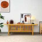 Bamboo TV Stand for TVs up to 65", Accent Entertainment Center - Image 4