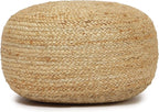 · REDEARTH · Jute Circular Low Pouf Ottoman - Image 5