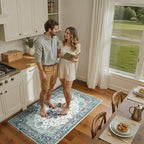 RELEANY Area Rugs 3'x5' Washable Non-Slip, Floral Vintage Distress Print - Image 4