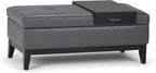 SIMPLIHOME Oregon Storage Ottoman Bench by SimpliHome