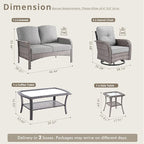 Weaxty Wicker Patio Furniture Set - Image 2