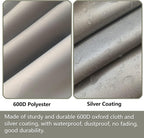 Round Patio Table Cover, 600D Heavy Duty Outdoor Furniture Covers Waterproof - Image 8